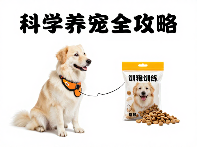 狗狗专用狗粮搭配伸缩牵引绳与训练零食袋,科学养宠全攻略