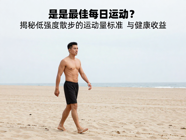 海滩散步是最佳每日运动?揭秘低强度散步的运动量标准与健康收益