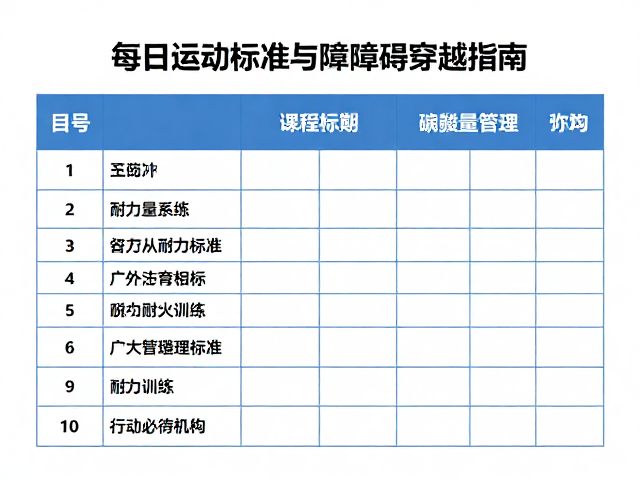 游泳耐力训练,每日运动量标准与障碍穿越指南