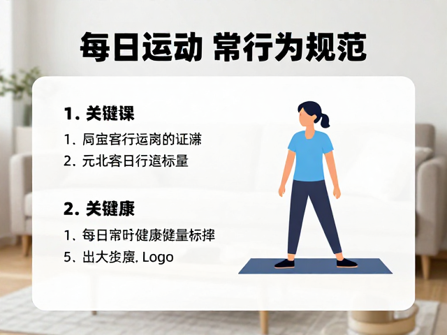 客厅日常行为规范，每日运动量标准与居家健康指南