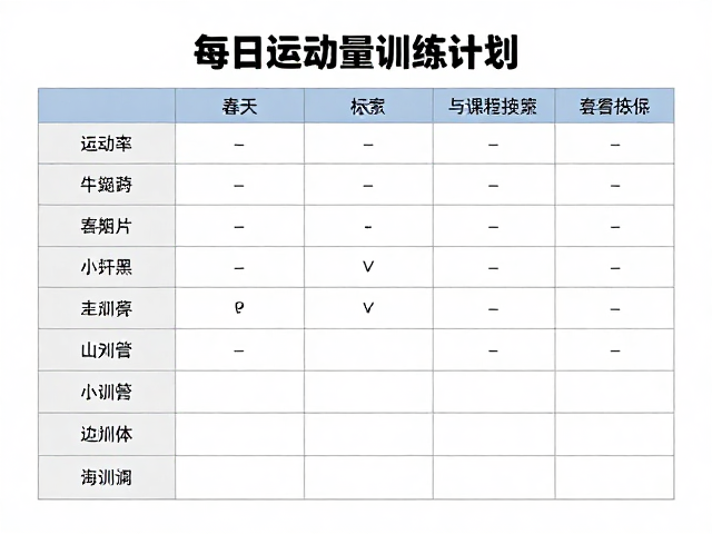 游泳馆备赛指南,每日运动量标准与训练计划