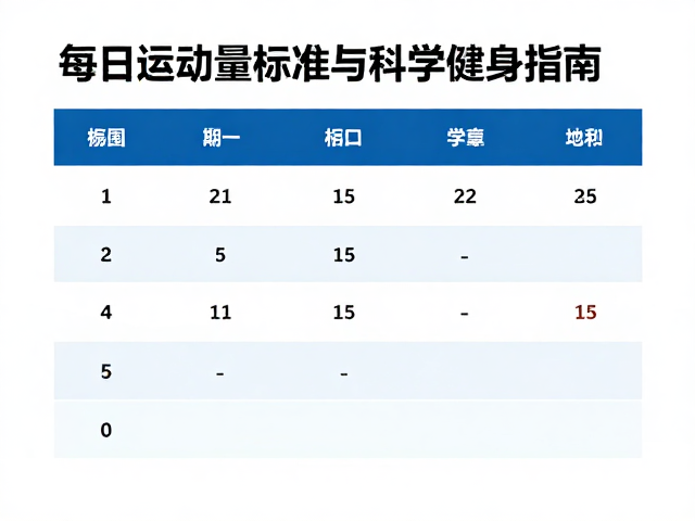 游泳馆低强度散步,每日运动量标准与科学健身指南