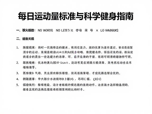 游泳馆低强度散步,每日运动量标准与科学健身指南