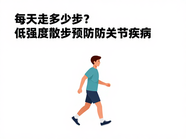 每天走多少步?低强度散步预防关节疾病,每日运动量标准解析