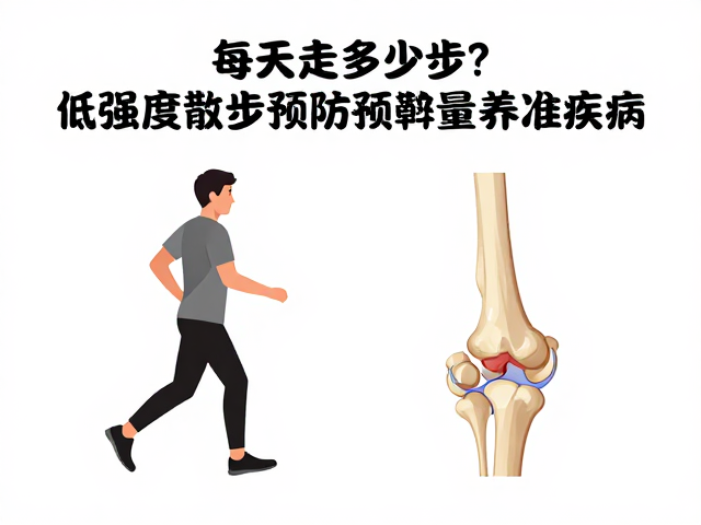 每天走多少步?低强度散步预防关节疾病,每日运动量标准解析