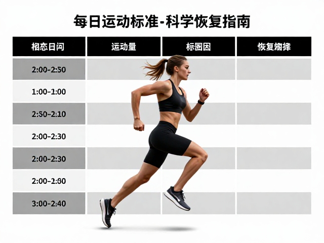 周末加练中等强度奔跑,每日运动量标准与科学恢复指南