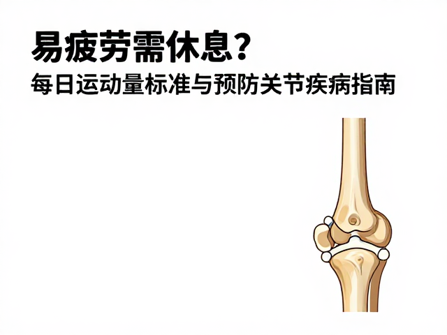 易疲劳需休息?每日运动量标准与预防关节疾病指南