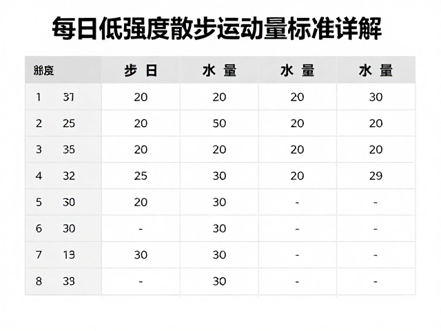 比赛预备期怎么练?每日低强度散步运动量标准详解