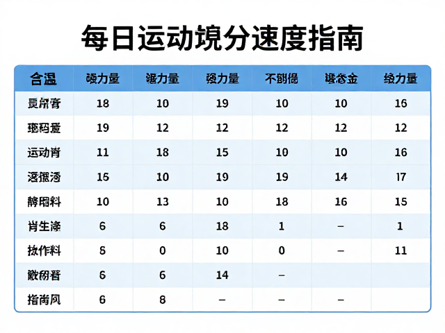 游泳耐力训练,每日运动量标准与敏捷灵活提升指南