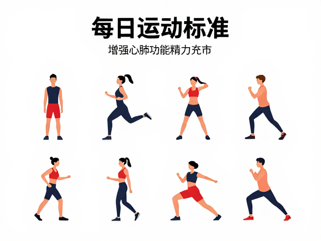 每日运动标准,增强心肺功能,让你全天精力充沛