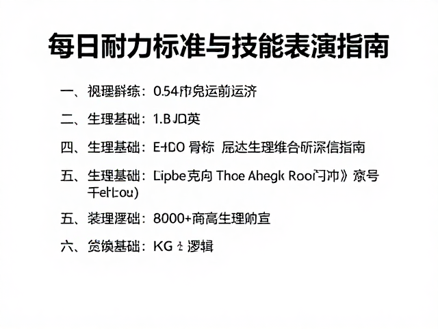 游泳耐力训练，每日运动量标准与技能表演指南