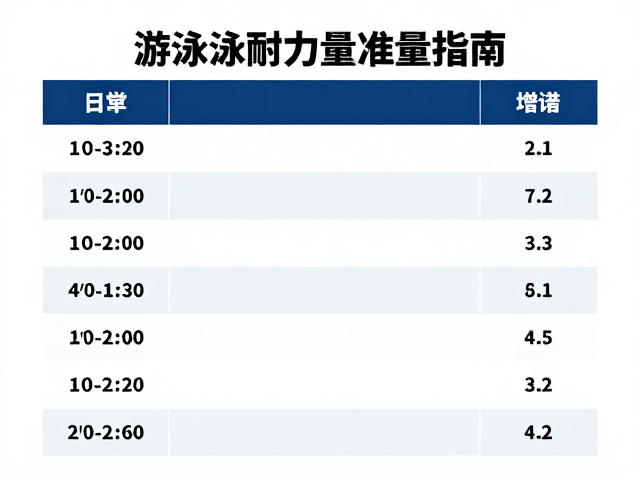 游泳耐力训练指南，每日运动量标准与陪伴的重要性