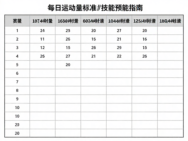 游泳耐力训练,每日运动量标准与技能表演指南