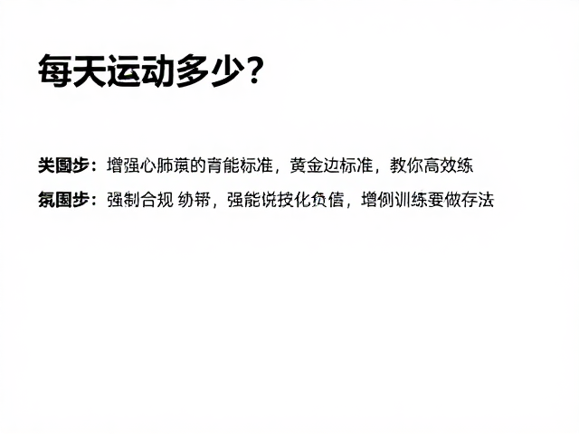 每天运动多少?增强心肺与技能表演的黄金标准,教你高效练