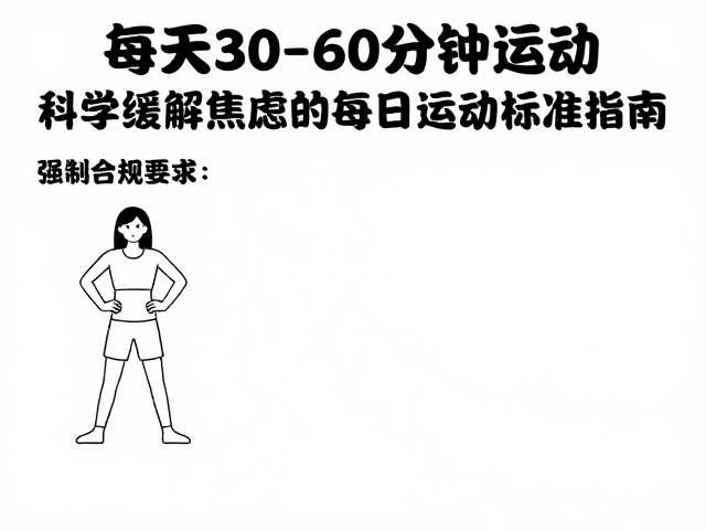 每天30-60分钟运动,科学缓解焦虑的每日运动标准指南