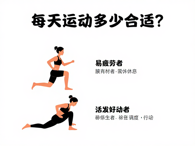 每天运动多少合适？易疲劳者需休息，活泼好动者注意强度
