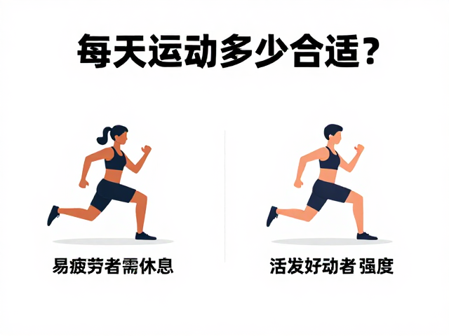 每天运动多少合适?易疲劳者需休息,活泼好动者注意强度