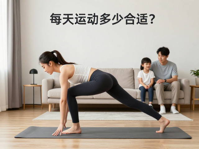 每天运动多少合适?在家客厅陪伴家人,轻松养成运动好习惯
