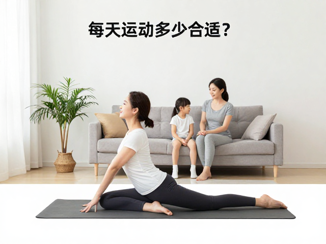 每天运动多少合适？在家客厅陪伴家人，轻松养成运动好习惯