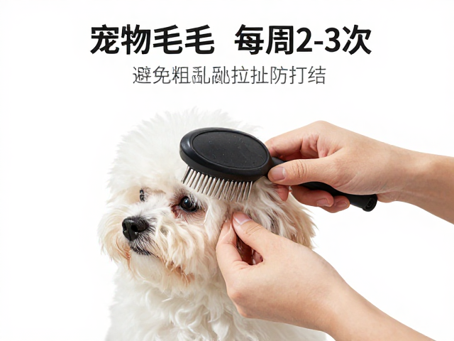 宠物毛发梳理指南，每周2-3次，避免粗暴拉扯防打结