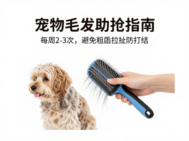 宠物毛发梳理指南,每周2-3次,避免粗暴拉扯防打结