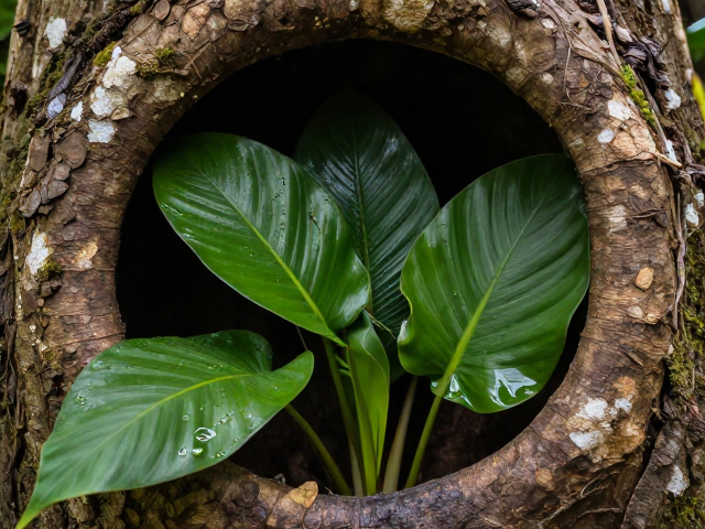 南美洲北部原产，揭秘植物树洞与叶鞘内生长的秘密