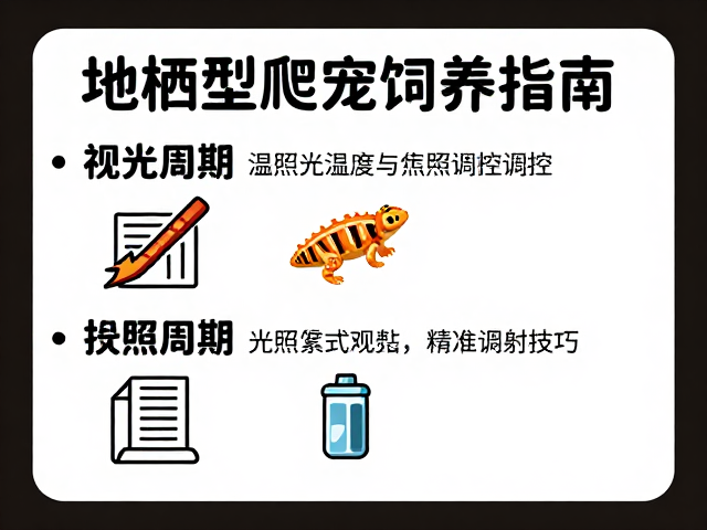 地栖型爬宠饲养指南,温湿度与光照周期精准调控技巧