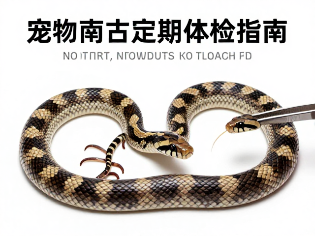 宠物蛇定期体检指南，用小镊子辅助检查步足与腹部状态，关注原生产地习性