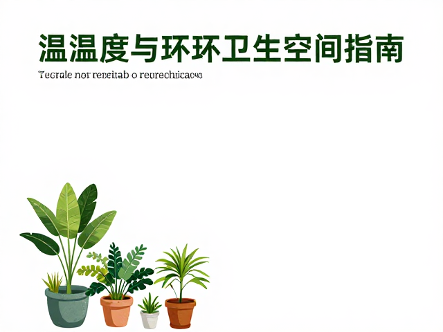 温湿度与环境卫生优化,植物装饰打造健康宜居空间指南