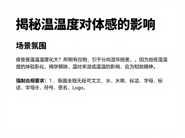 夜间降温湿度变化大？揭秘温湿度对体感的影响