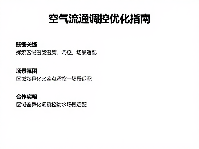 探索区域温湿度调控，空气流通优化指南
