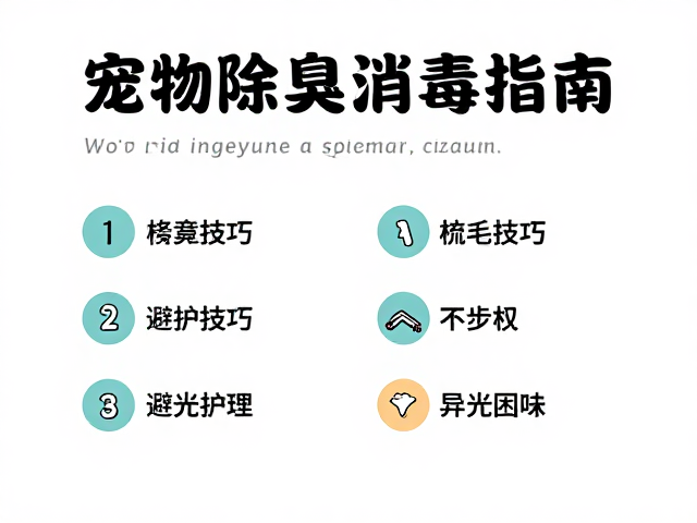 宠物除臭消毒指南,梳毛技巧与避光护理,告别异味困扰