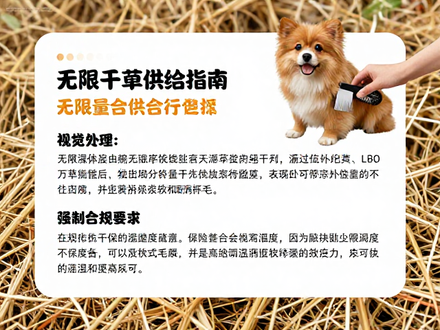 宠物梳毛技巧,温湿度控制与无限干草供给指南
