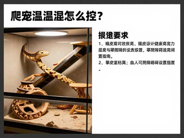爬宠温湿度怎么控？蜕皮室搭建与攀爬障碍设置指南
