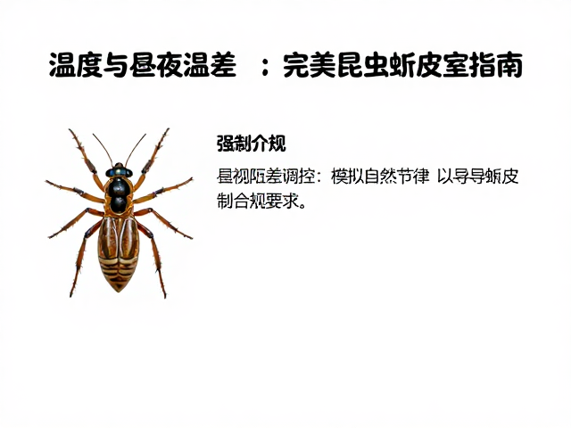 温湿度与昼夜温差控制,打造完美昆虫蜕皮室指南