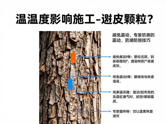 温湿度影响树皮颗粒？施工避免震动，专家详解防潮防损技巧