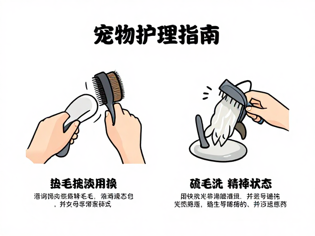 宠物护理指南,梳毛技巧、垫料更换与观察精神状态