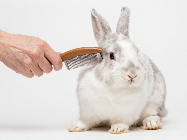 老年兔梳毛技巧,安全无死角设计呵护关节