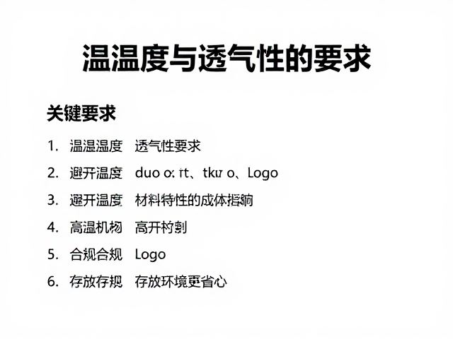 温湿度与透气性要求，避开高温区，选对存放环境更省心