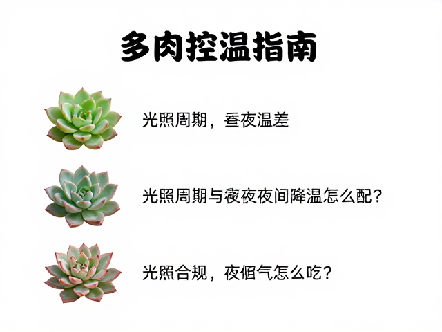多肉控温指南,光照周期与夜间降温怎么配?