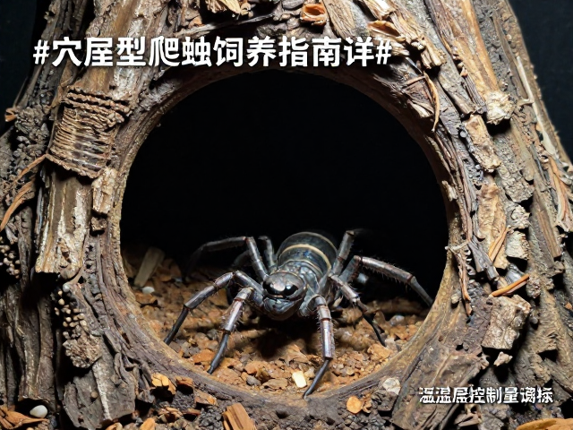 穴居型爬虫饲养指南，温湿度控制与树皮洞穴造景详解
