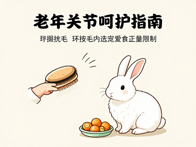 老年兔关节呵护指南,梳毛技巧与零食适量限制,让爱宠更舒适