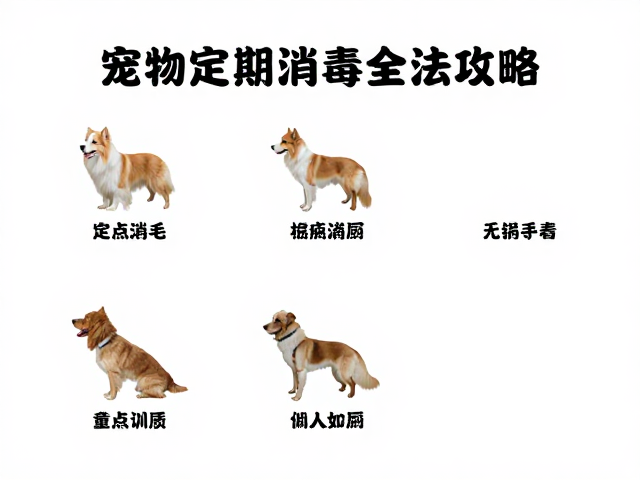宠物梳毛技巧与定点如厕训练,尿渍定期消毒全攻略
