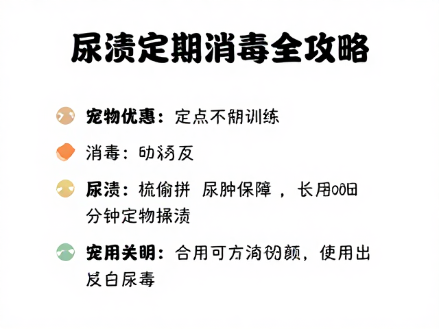 宠物梳毛技巧与定点如厕训练,尿渍定期消毒全攻略