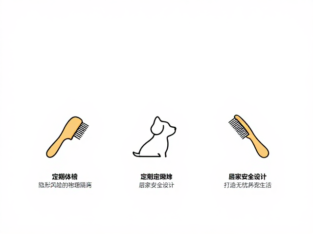 宠物梳毛技巧,定期体检,居家安全设计,打造无忧养宠生活