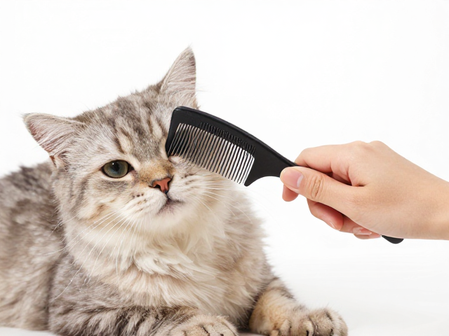 猫梳毛技巧,选专用梳子,提供躲藏空间,让猫咪不抗拒