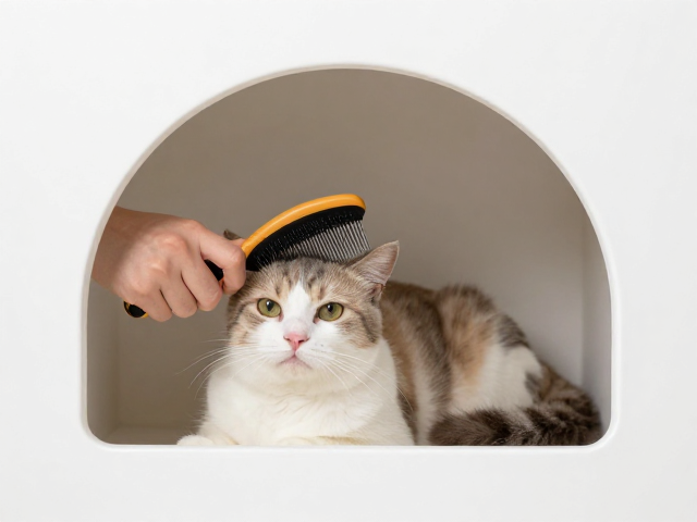 猫梳毛技巧，选专用梳子，提供躲藏空间，让猫咪不抗拒