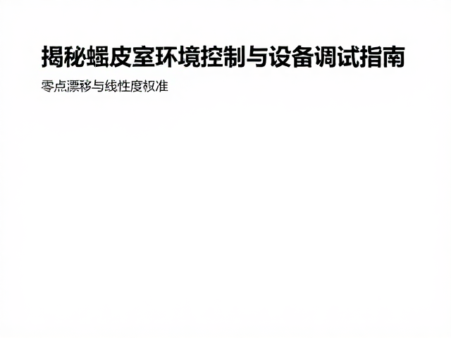 温湿度如何精准校准？揭秘蜕皮室环境控制与设备调试指南