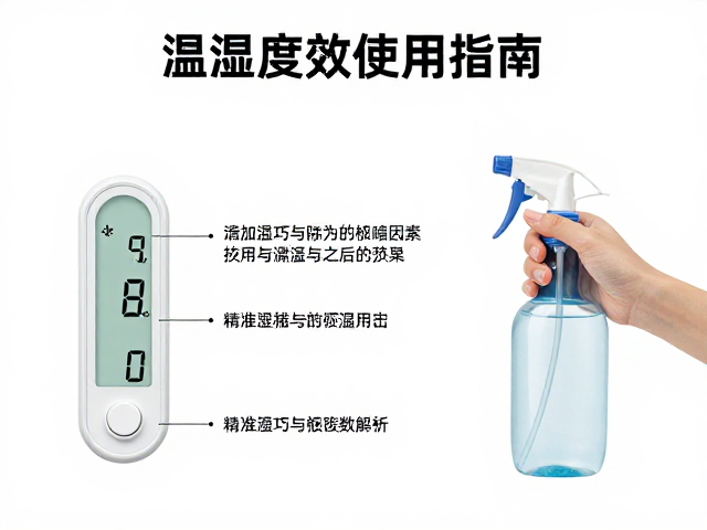 温湿度计使用指南，喷雾瓶保湿技巧与精准读数解析