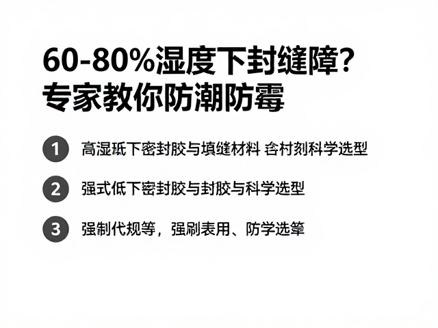 60-80%湿度下如何封堵缝隙？专家教你防潮防霉